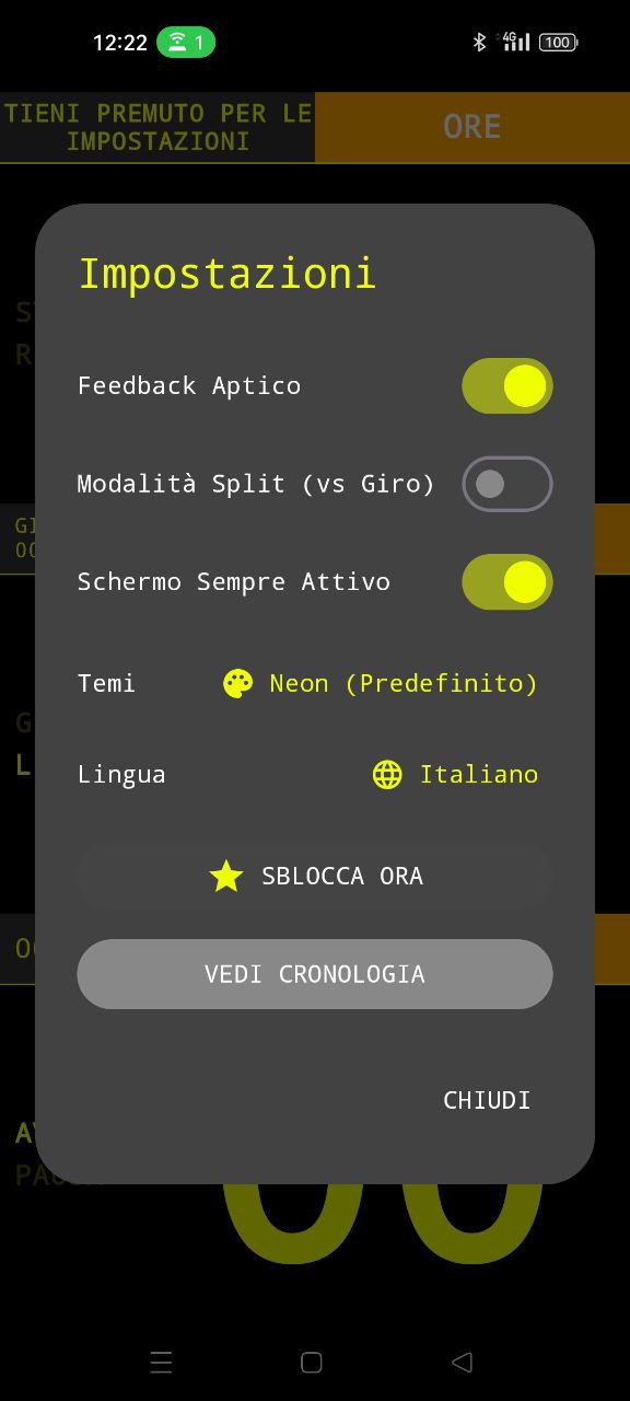 Big Chrono Settings